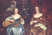 Sir Peter Lely Two ladies from the Lake family, France oil painting reproduction